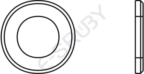 DIN 125 / ISO 7089 / PN 82006 Podkładka okrągła mosiężna